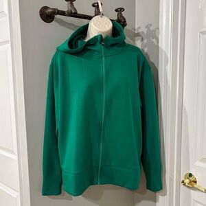 Xersion Scuba Full Zip Hoodie in Kelly Green